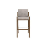 Banco Barra Desayunador Bock Grey Elite frente fondo blanco | CREATA Muebles