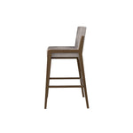 Banco Barra Desayunador Bock Grey Elite perfil fondo blanco | CREATA Muebles