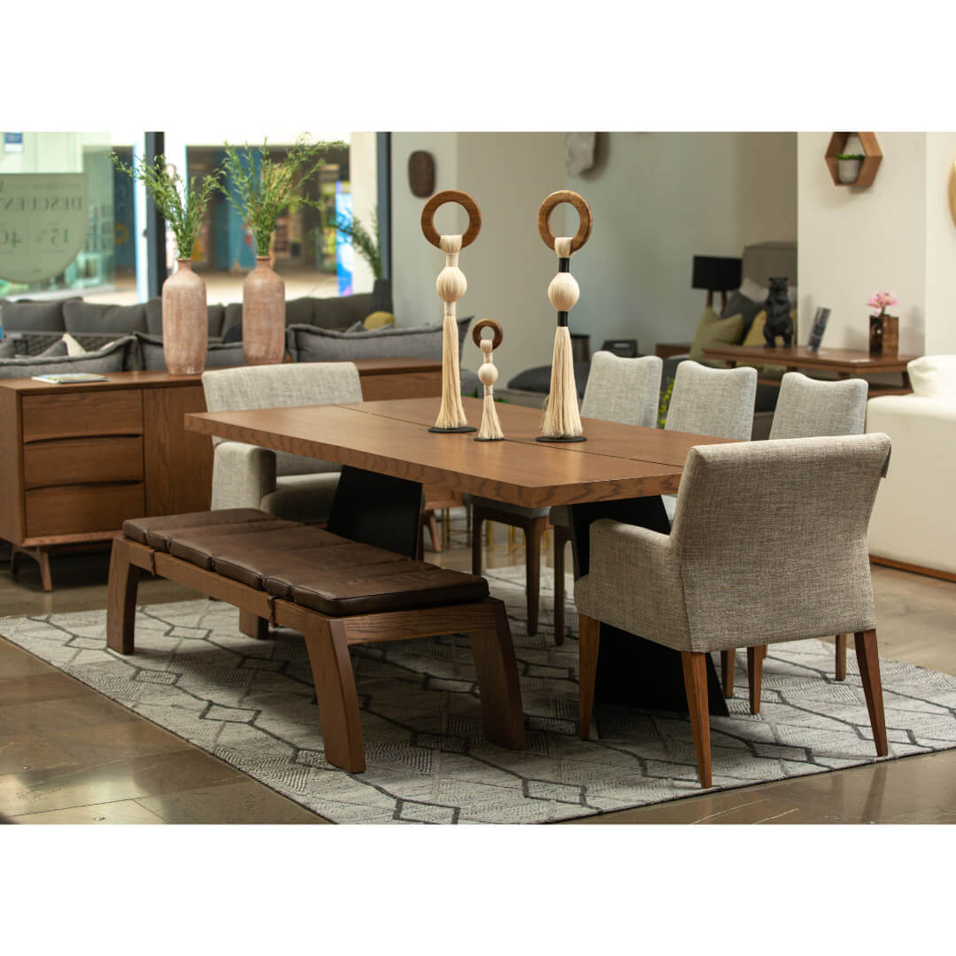 Banco Mesa Comedor - Banca Zalli Piel set | CREATA Muebles