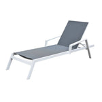 Camastros para Exterior - Camastro Lilac Textileno Gris Oscuro levantado | CREATA Muebles