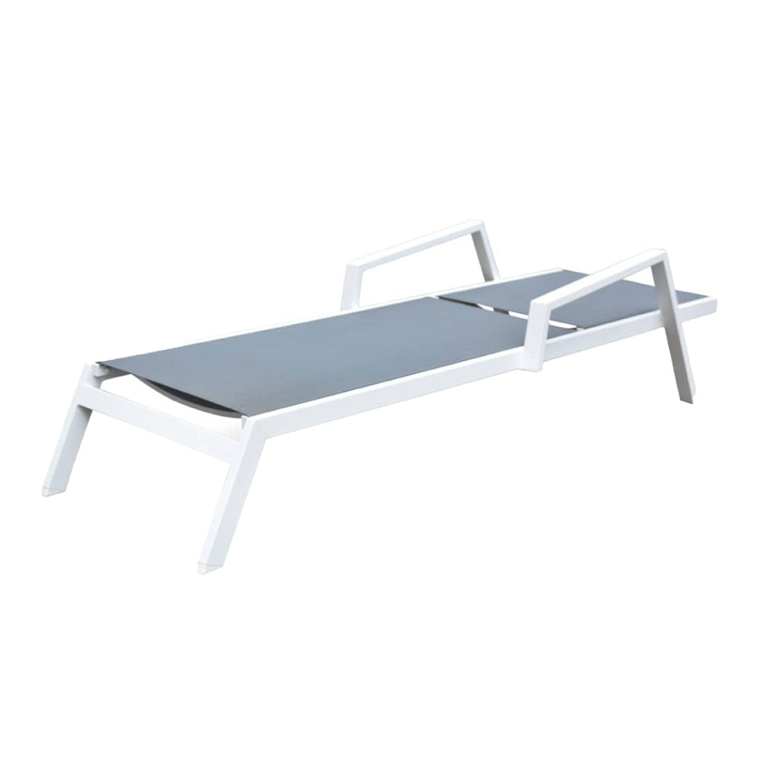 Camastros para Exterior - Camastro Lilac Textileno Gris Oscuro acostado | CREATA Muebles