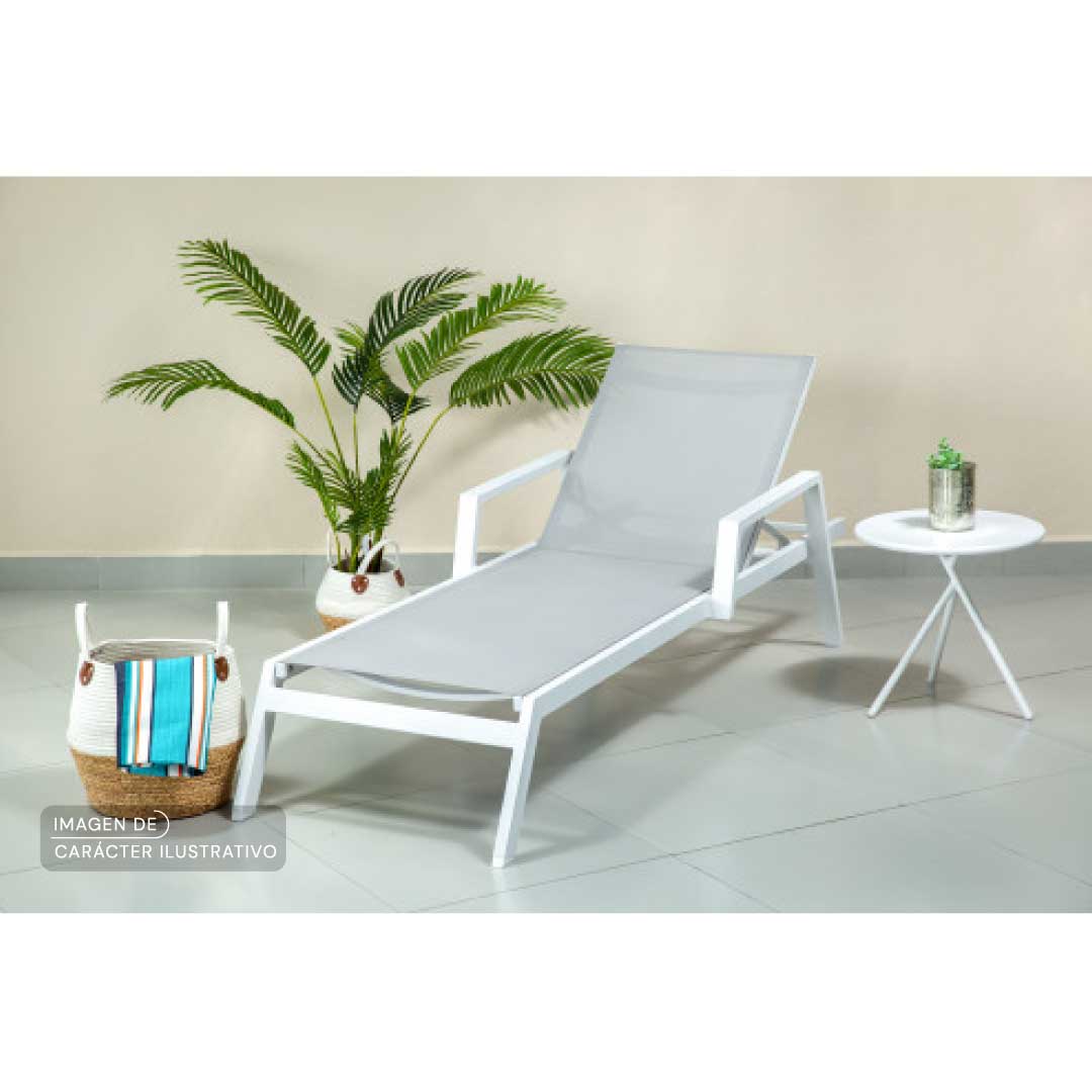 Camastros para Exterior - Camastro Lilac Textileno Gris Oscuro set demostrativo | CREATA Muebles