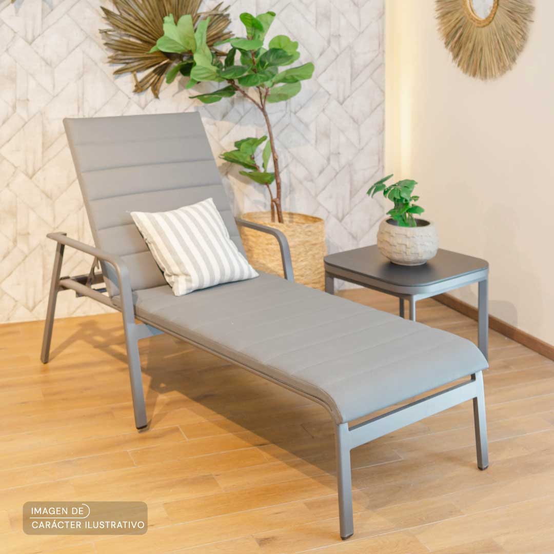 Camastros para Jardin- Camastro Santa Mónica Dark Grey | CREATA Muebles