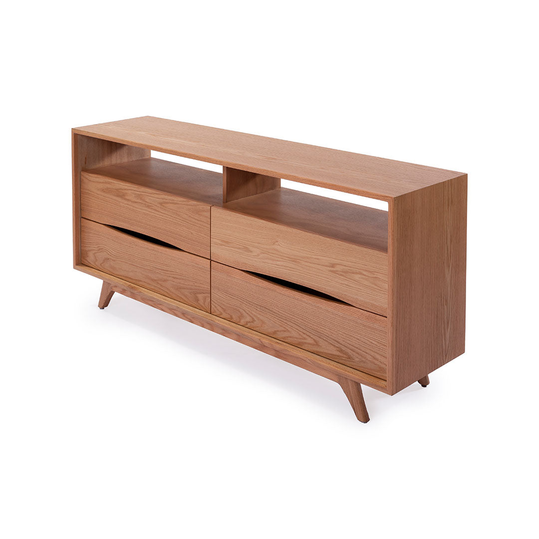 Comodas de Madera - Cómoda Tocador Iona Encino Laca Bellota | CREATA Muebles