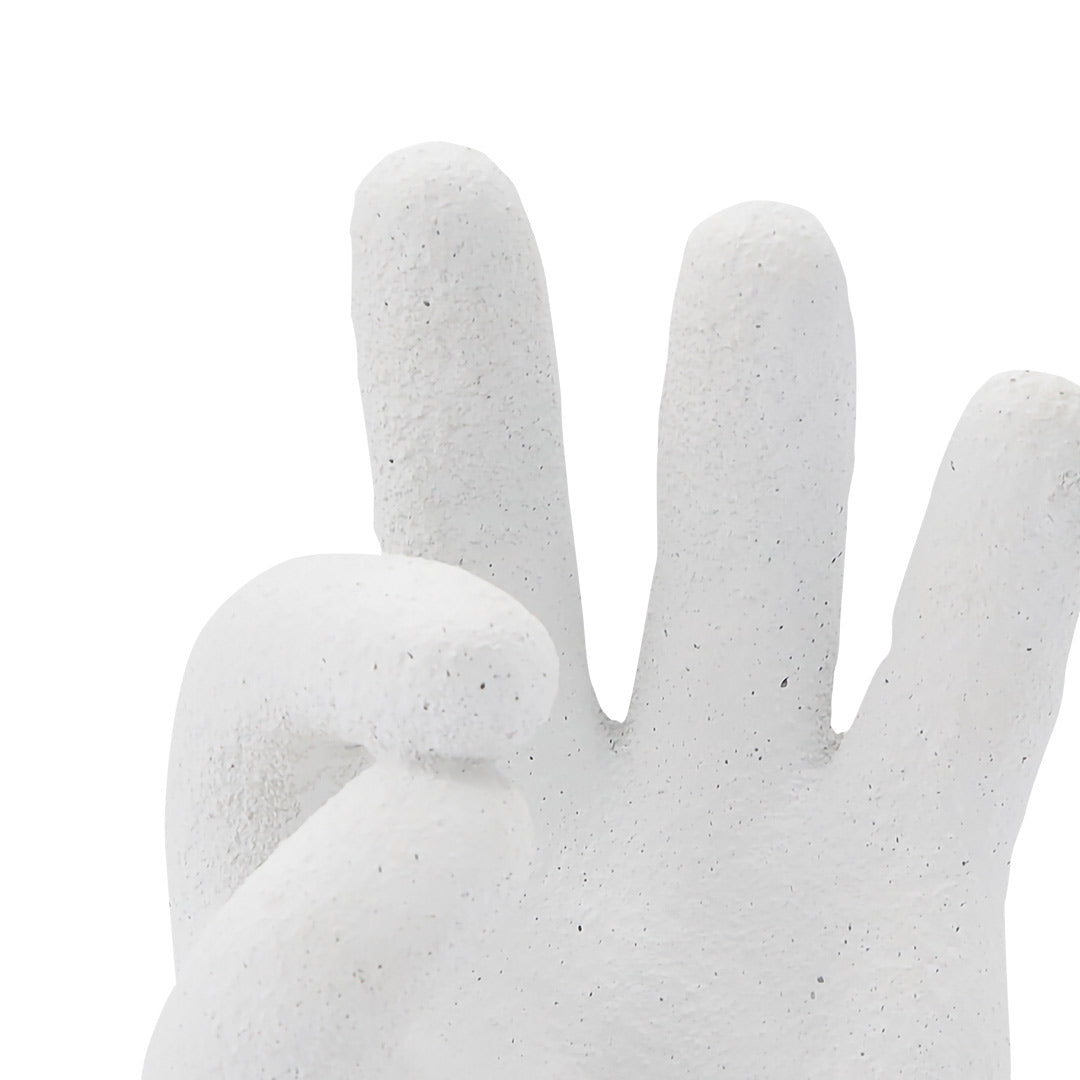 Esculturas Decorativas - Mano OK Blanca a detalle | CREATA Muebles