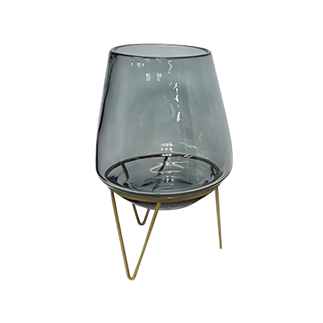 Floreros para mesa de centro - Base Maya Dorada | CREATA Muebles