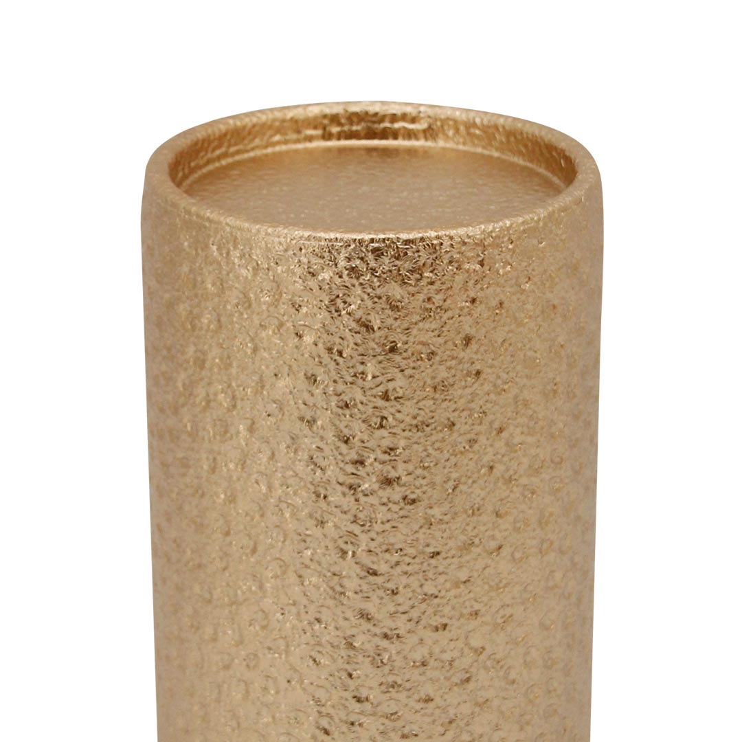 Portavelas Dorado - Base Caborca Chica - Detalle | CREATA Muebles