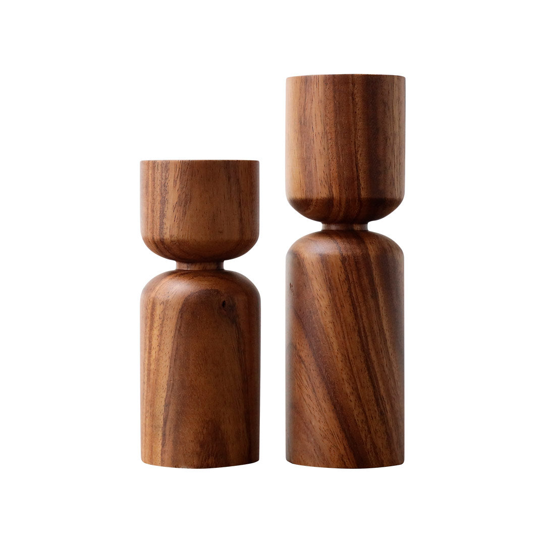 Portavelas Madera - Set Portavelas Avery | CREATA Muebles