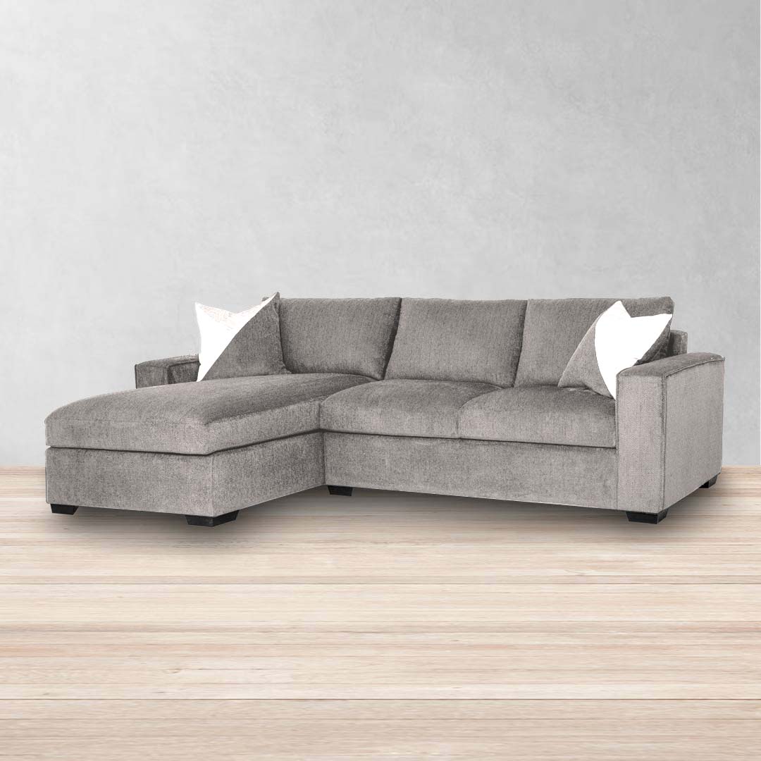 Sala con Sofá cama - Sofá Cama City Harmony Grey - CREATA Muebles