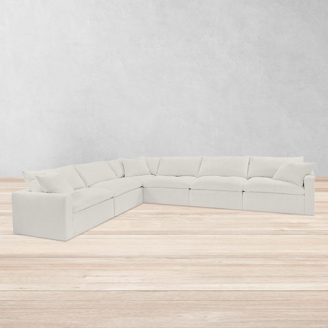 Sala Modular Esquinera -Modular Calgary High Living Natural | CREATA Muebles