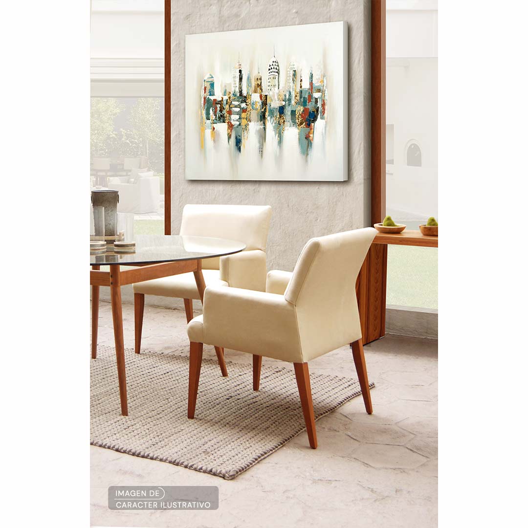 Sillas Blancas para comedor - Silla Volterra Bright Side Chalk Imagen de Set | CREATA Muebles