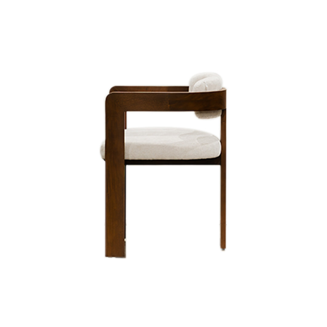 Sillas para Comedor - Silla Dalila Vivacity Ivory Perfil | CREATA Muebles