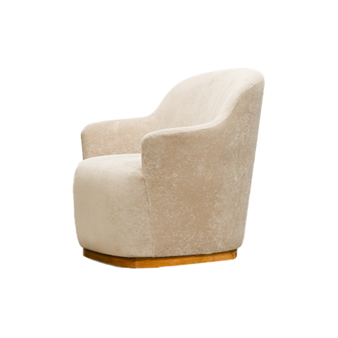 Sillón para Recámara- Sillón Osaka Amber Beige - Perfil | CREATA Muebles