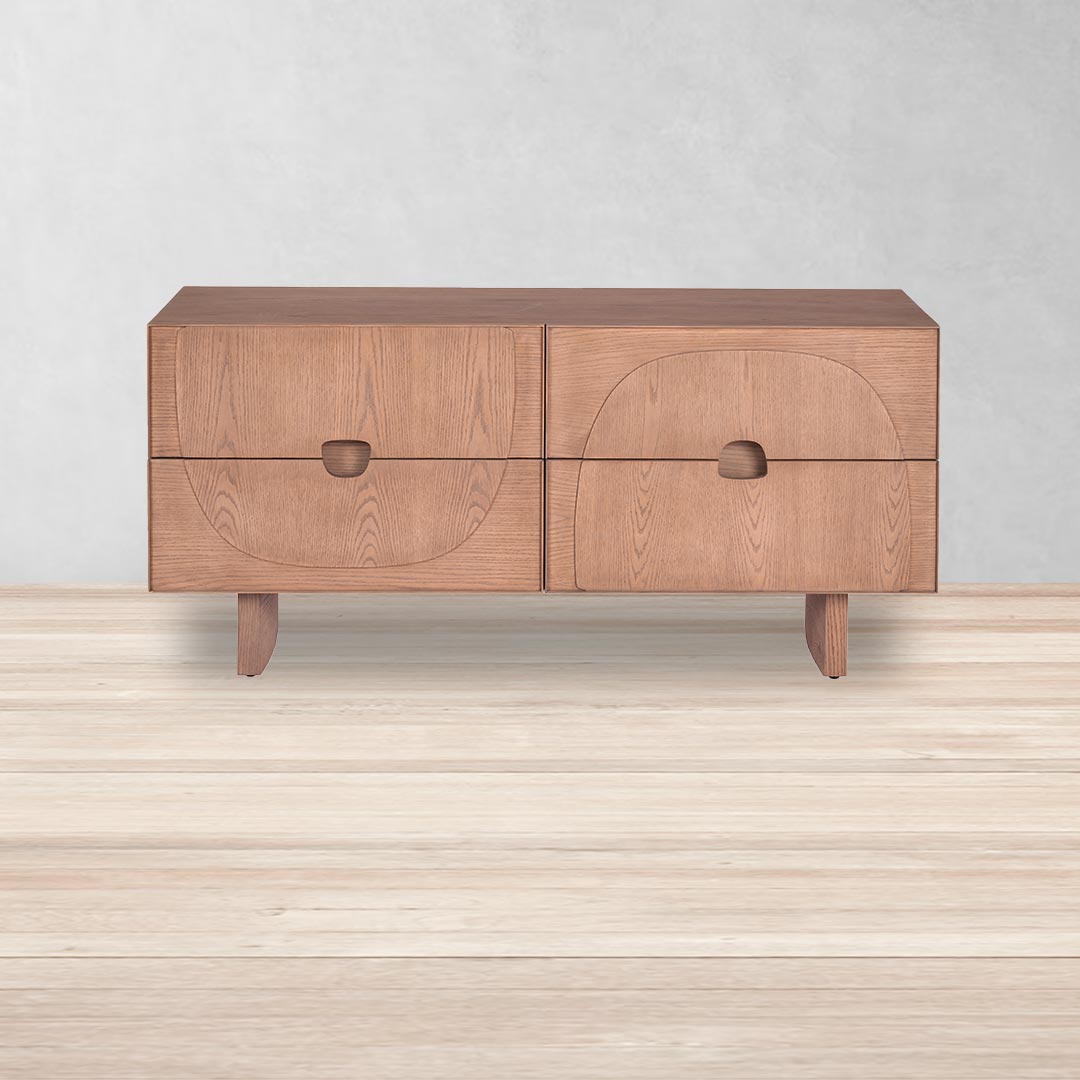 Tocador para recámara modernas - Tocador atenas detalle cajones - montaje con fondo  | CREATA Muebles