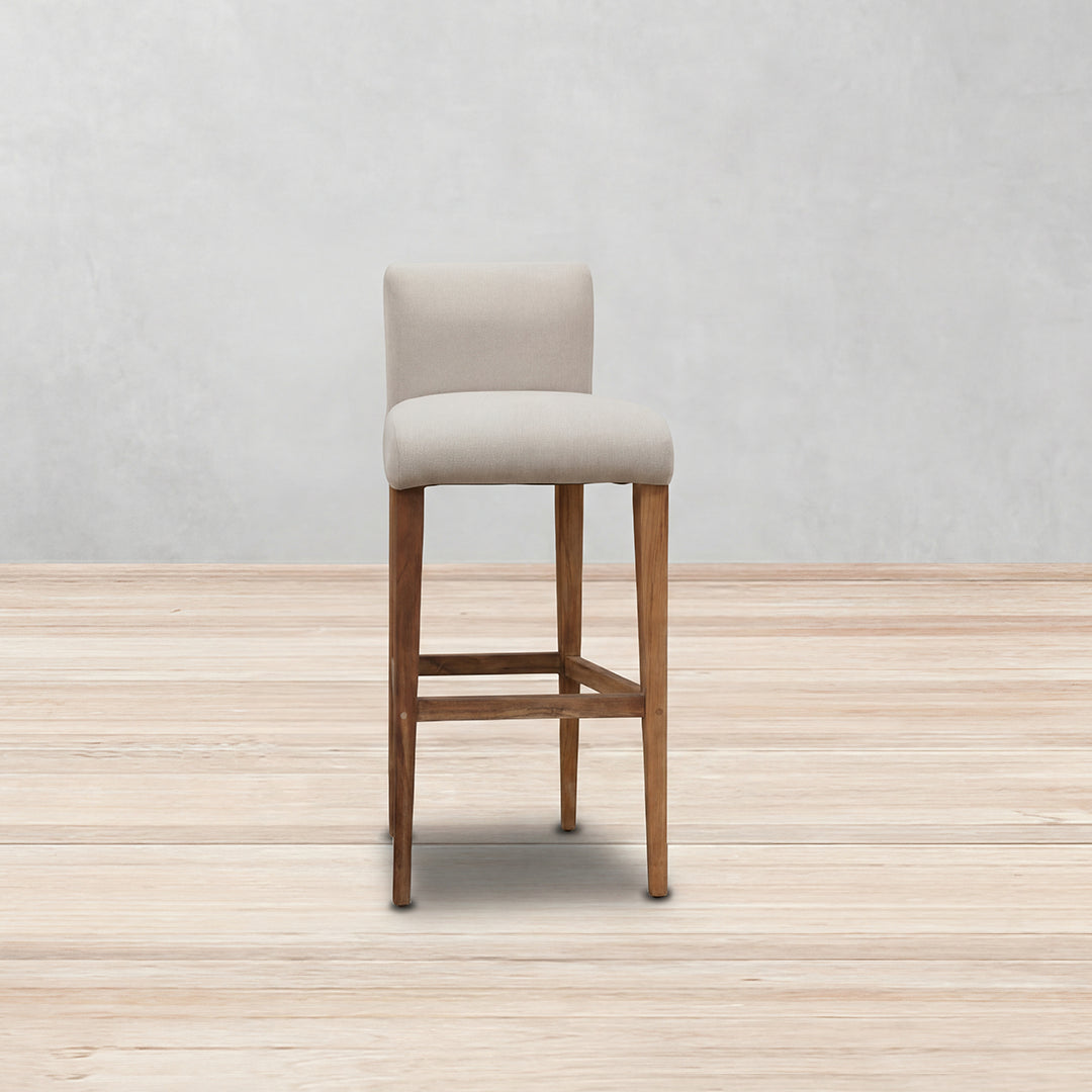 Back Banco Pessio Distraction Natural con patas de teca | CREATA MUEBLES