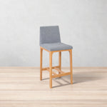 Back Banco Desayunador Salermo con respaldo Grey Elite Tacuba | CREATA MUEBLES