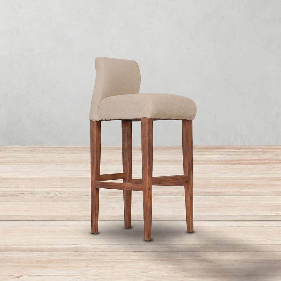 Back Banco Piegalo Blend Natural con patas de Teca | CREATA MUEBLES