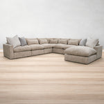 Back Sala modular Lugano Nature Linen Coord Nature Flex | CREATA MUEBLES