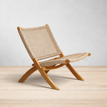 Back Silla individual plegable Simona Polyrattan nude | CREATA MUEBLES