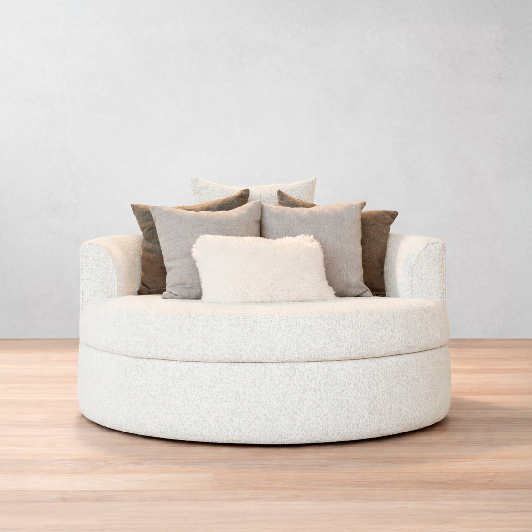 Back Sillón individual Aria color Carrara cloud | CREATA MUEBLES