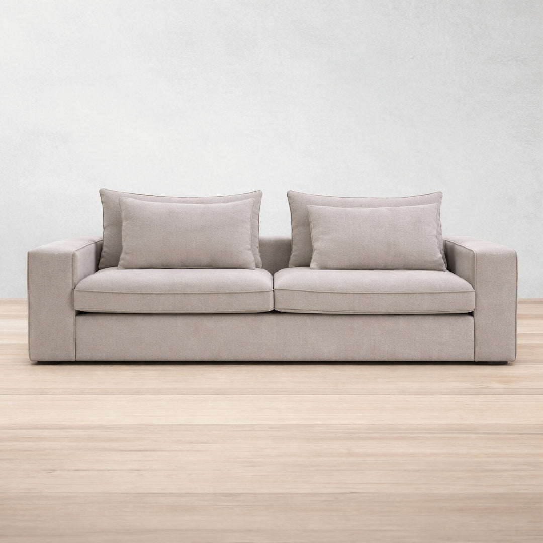 Back Sofá Tessa dos brazos Altman Cotton vivo champañe | CREATA MUEBLES