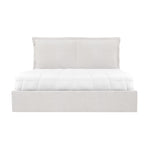 Base de Cama Queen Size Brody High Living Natural - Recorte en Blanco | CREATA Muebles