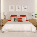 Base de Cama Queen Size Brody High Living Natural- Set Ilustrativo | CREATA Muebles