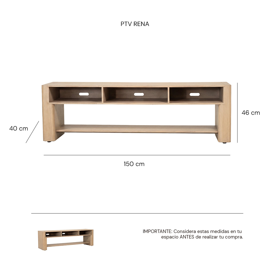 Iso Mueble de TV Rena Tacuba | CREATA MUEBLES