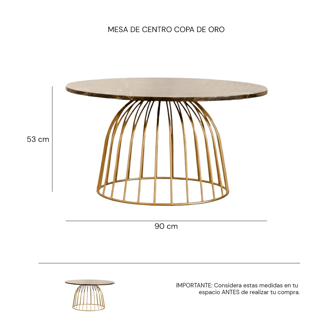 Isomtrico Mesa de centro Copa | CREATA MUEBLES