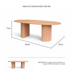 Isométrico Mesa de comedor New York RM | CREATA MUEBLES