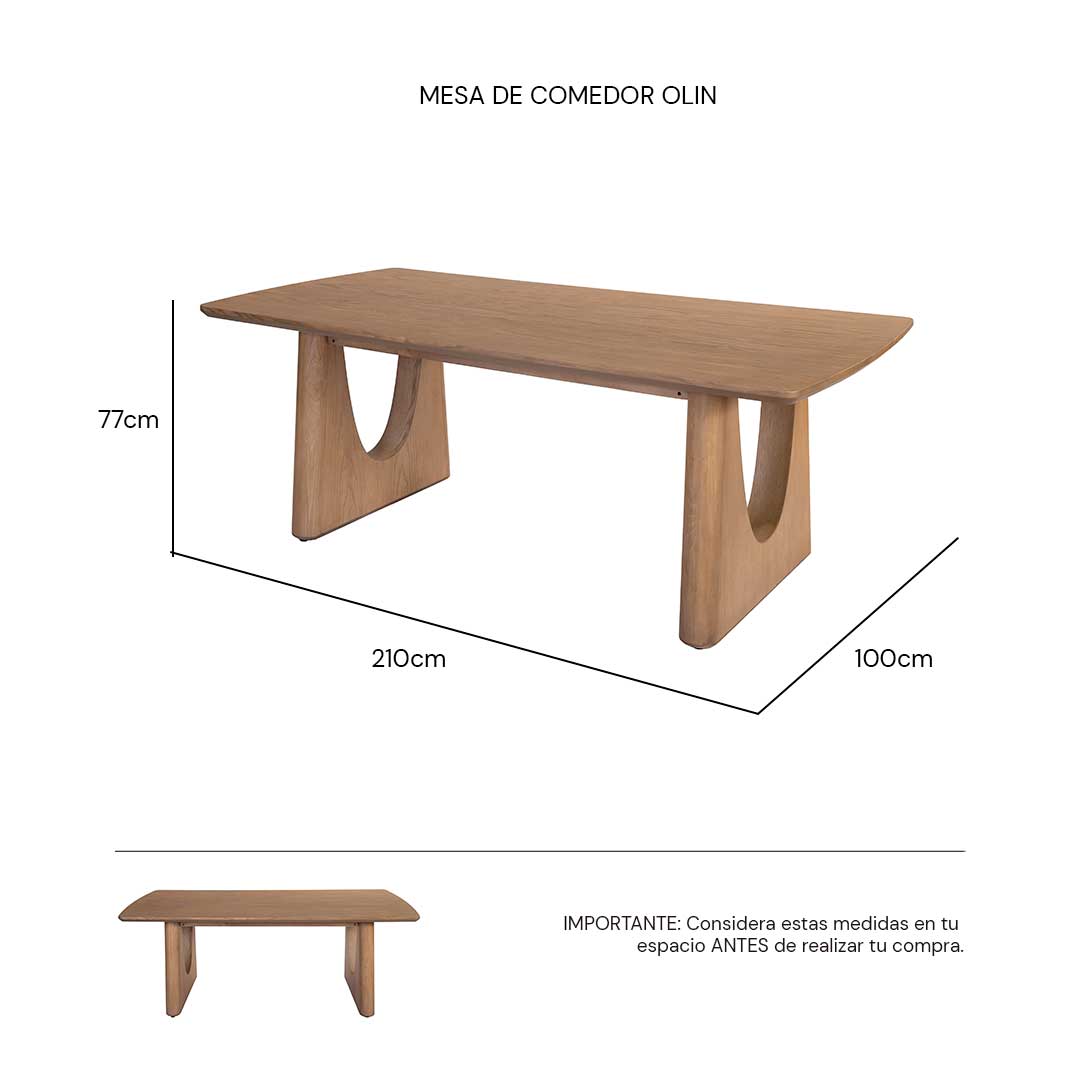 Isométrico Mesa de comedor Olin Tacuba | CREATA MUEBLES