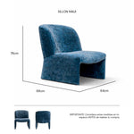 Isométrico Sillón individual Maui color Tessa shadow | CREATA MUEBLES