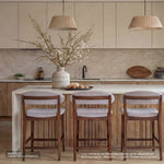 Set Banco Oslo con respaldo Pearl Drill Bellota | CREATA MUEBLES