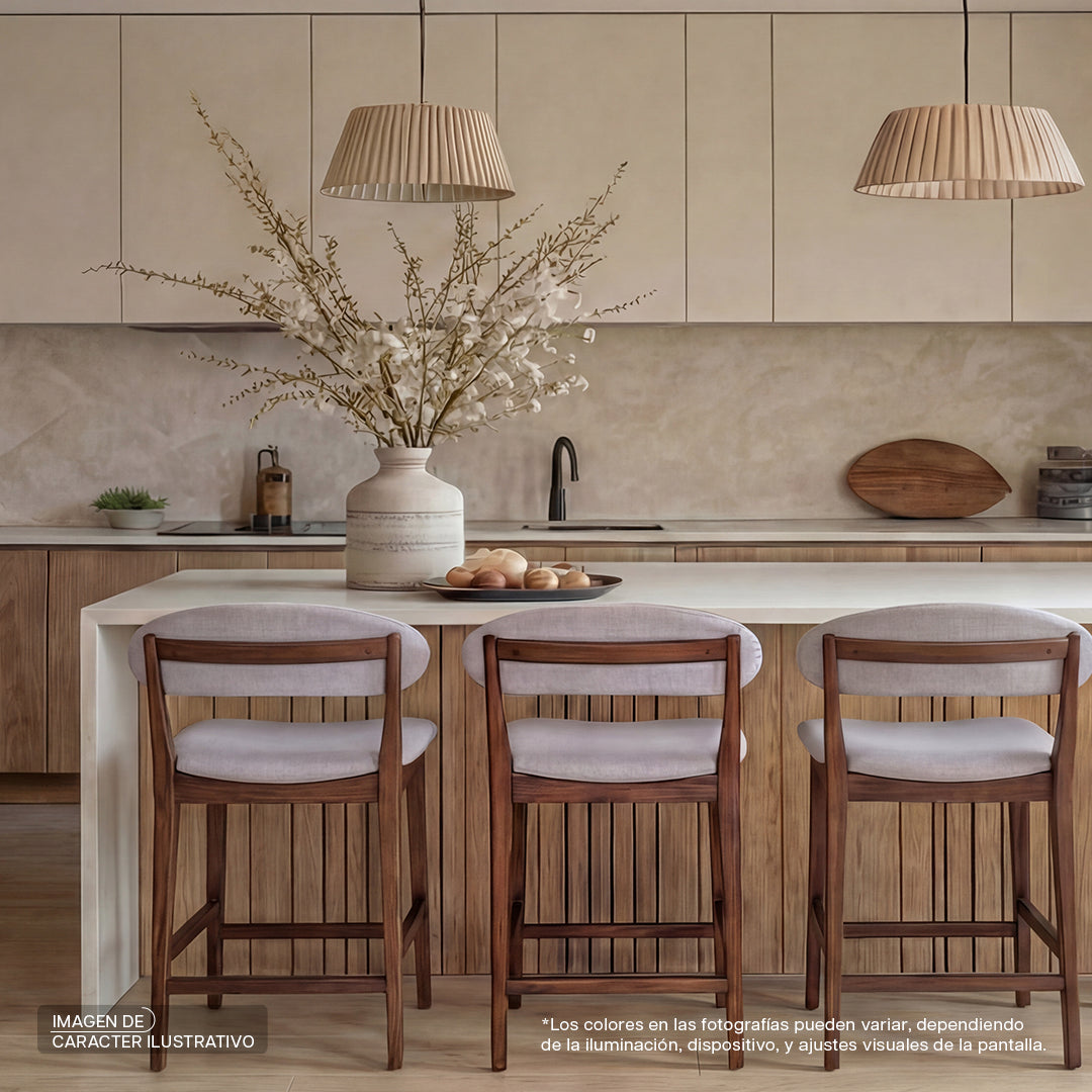 Set Banco Oslo con respaldo Pearl Drill Bellota | CREATA MUEBLES