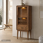 Set Cava Kein con luz en Parota | CREATA MUEBLES