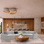 Set Sala Modular Monique Natura Natural | CREATA MUEBLES