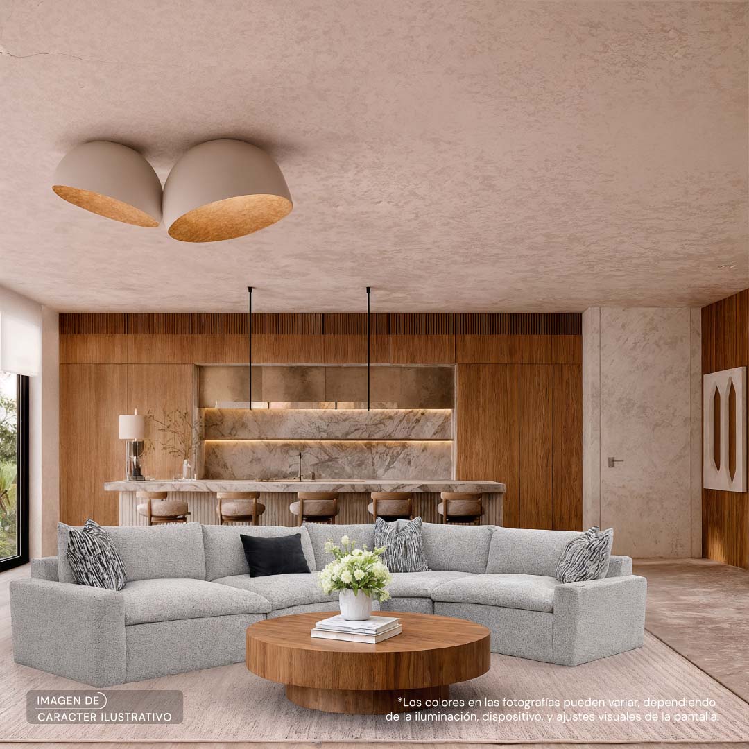 Set Sala Modular Monique Natura Natural | CREATA MUEBLES