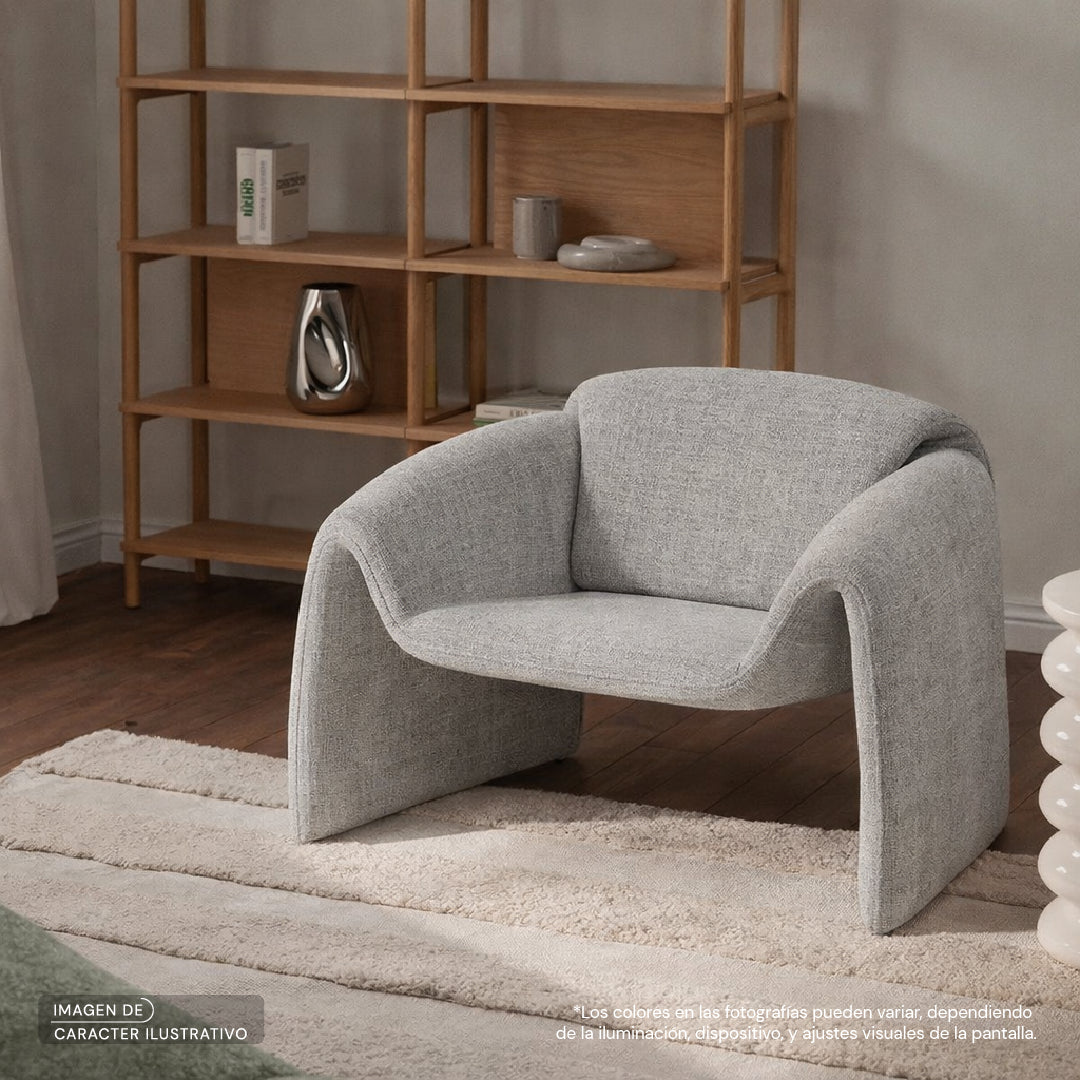 Set Sillón individual Novo en color Grayge | CREATA MUEBLES