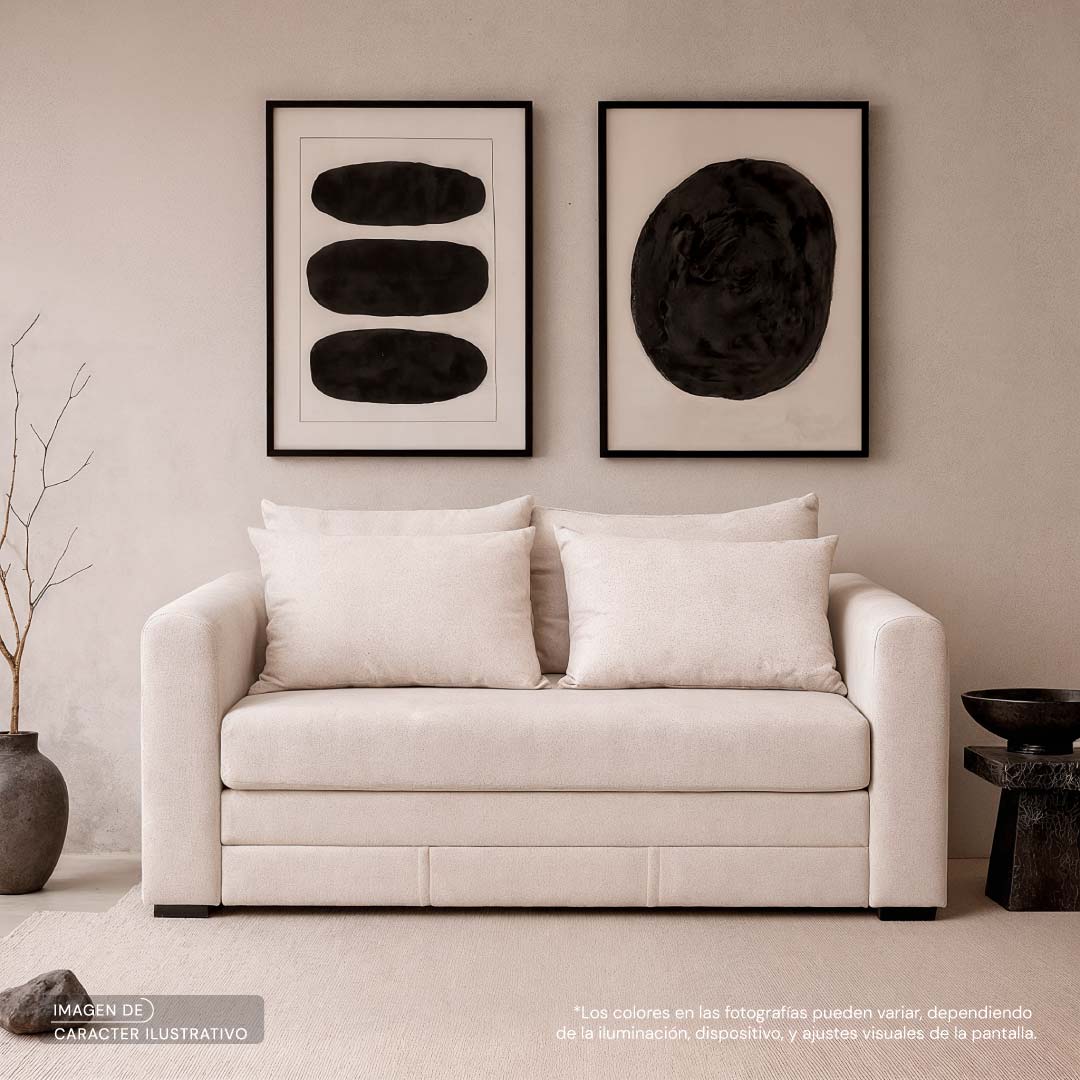 Set Sofá Cama Rennes Sorrento Grey | CREATA MUEBLES