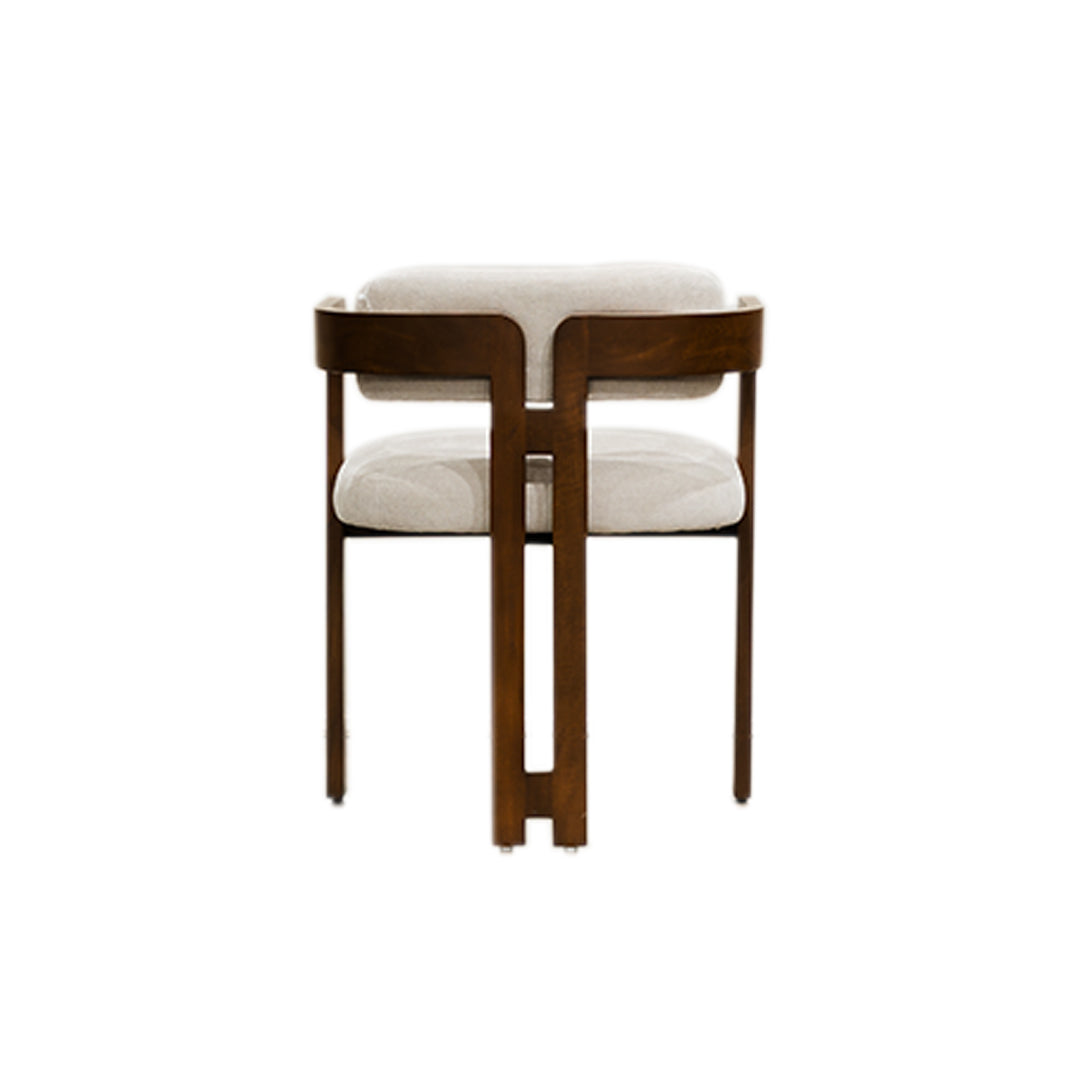 Sillas para Comedor - Silla Dalila Vivacity Ivory - Detrás| CREATA Muebles 