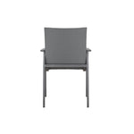 Sillas Terraza - Silla Santa Mónica Dark grey - Espalda | CREATA Muebles