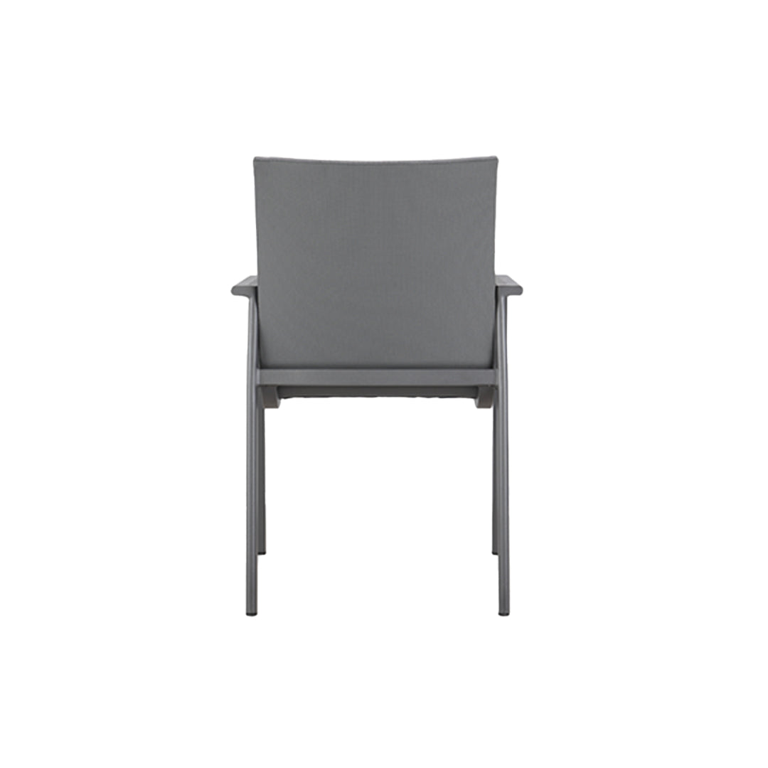 Sillas Terraza - Silla Santa Mónica Dark grey - Espalda | CREATA Muebles