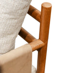 Sillón Madera - Sillón Owen Baja Tusk detalle respaldo | CREATA Muebles 