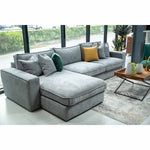 Sofa de diseño con Chaise Derecho-Esquinero Kivi Harmony Silver | CREATA Muebles